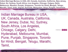 Tablet Screenshot of indianmarriagebureau.com
